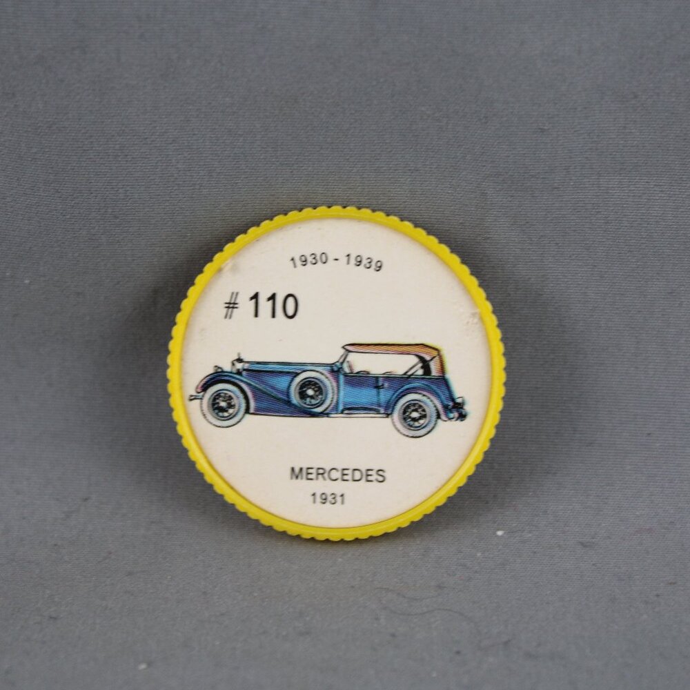 Jello Car Coins - #110 of 200 - The Mercedes (1931)